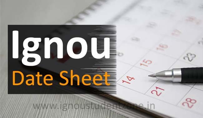 Download Ignou Date Sheet