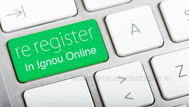 Ignou Online Re-Registration