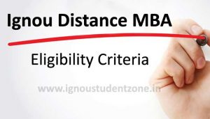 Ignou MBA Eligibility Criteria