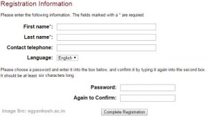 Ignou egyankosh registration form