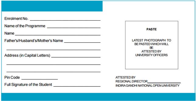 Ignou id card