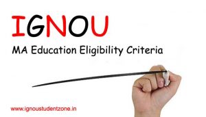 Ignou MA Education Eligibility Criteria