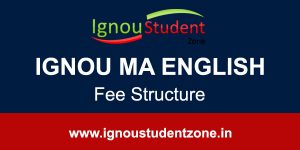 Ignou MA English fee structure