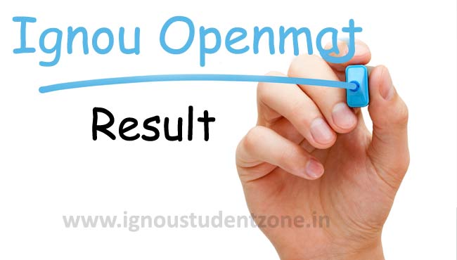 Ignou OPENMAT Result Online