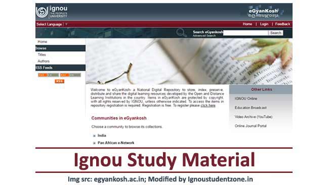 Ignou Study Material free download
