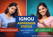 IGNOU admission status check online confirmed or not student checking admission status