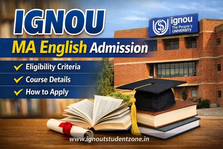 IGNOU MA English Admission 2026 (MAEG): Eligibility & Fees