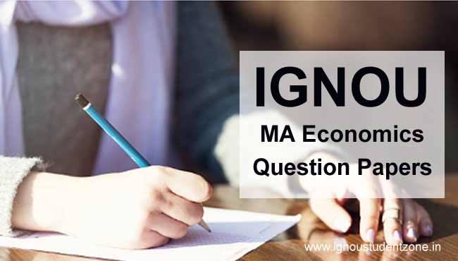 Ignou MA Economics question papers