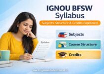 IGNOU BFSW syllabus course structure subjects and credits explained