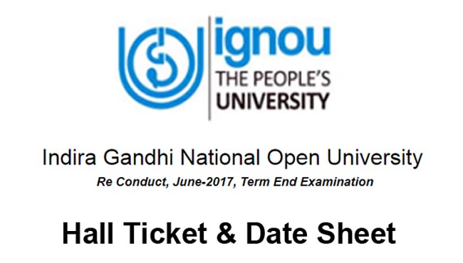 Ignou re-conduct exam June 2017