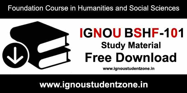 Ignou bshf 101 pdf free download study material