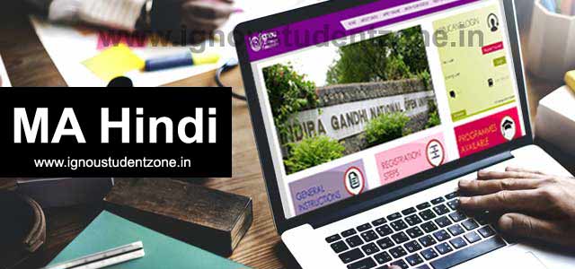 Ignou MA Hindi Online admission