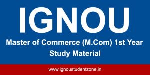 Ignou M.Com 1st year books free download