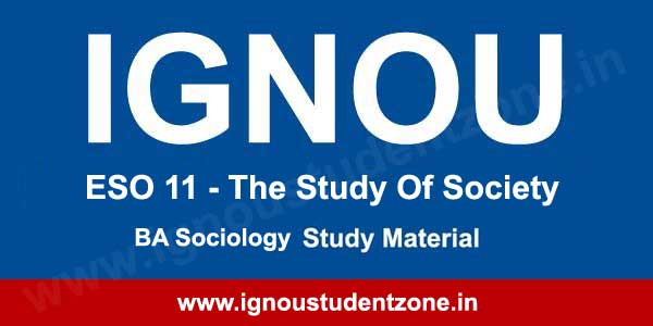 Ignou ESO 11 book or study material
