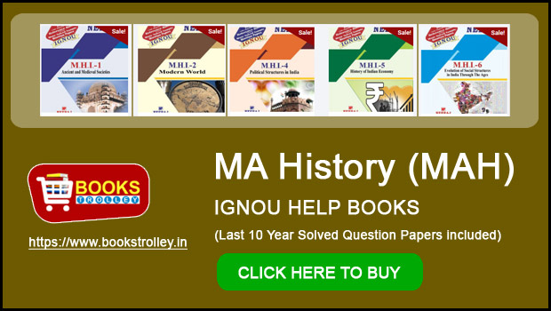 IGNOU MA History Books & Solved Question Papers