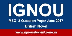 MEG 3 Ignou Question paper June 2017