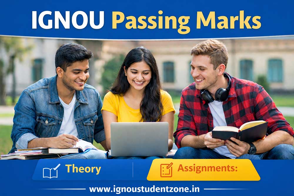 IGNOU Passing Marks guide for theory and assignment evaluation system