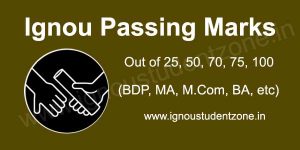 passing marks in Ignou