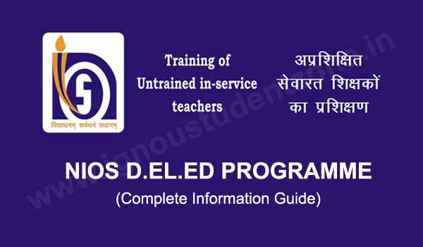 NIOS DELED Programme Information guide