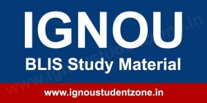 Ignou BLIS books / study material free download