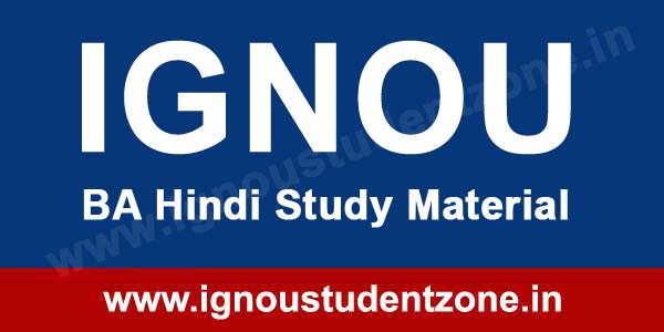 IGNOU BA Hindi Books (EHD) & Study Material free download