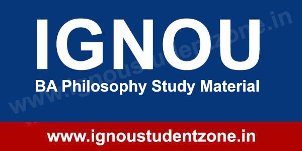 IGNOU BA Philosophy Study Material