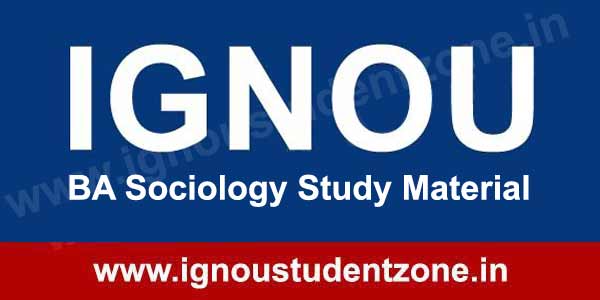 IGNOU BA Sociology Books & Study Material