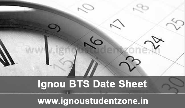 IGNOU BA Tourism Date Sheet Download