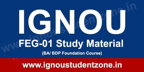 IGNOU FEG 1 Book & Study Material