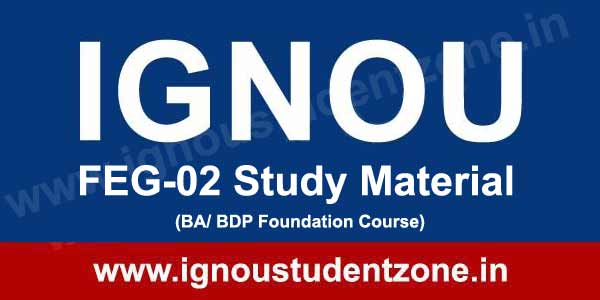 IGNOU FEG 2 Book & study Material