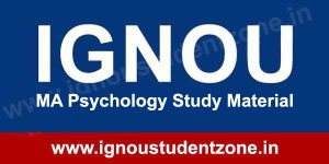 IGNOU MA Psychology Study Material Free Download