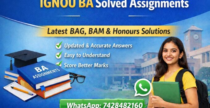 IGNOU BA Solved Assignments (Latest & Updated)
