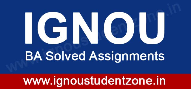 IGNOU BDP BA solved assignments free download