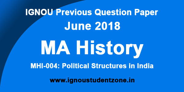 IGNOU MHI 4 Question Paper June 2018