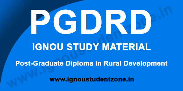 IGNOU PGDRD Study Material