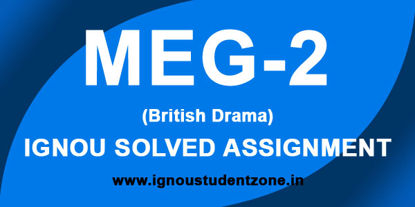 IGNOU MEG 2 Solved Assignment