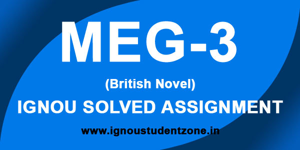 IGNOU MEG 3 Solved Assignment