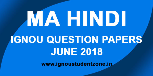 IGNOU MHD Question Paper June 2018