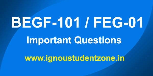 FEG 1 Important Questions & Guess paper