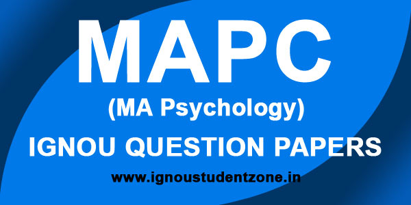 IGNOU MA Psychology Question Paper