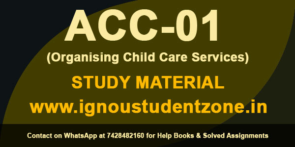 IGNOU ACC 1 Study Material Free Download