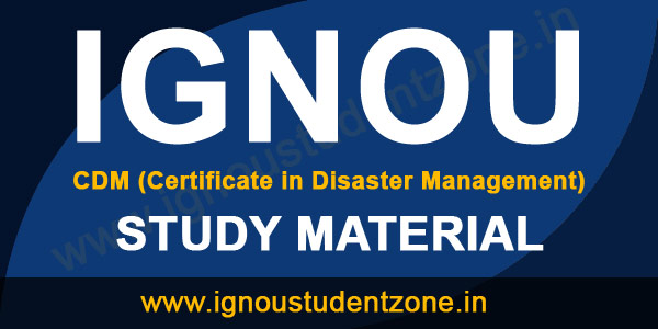 IGNOU CDM Study Material