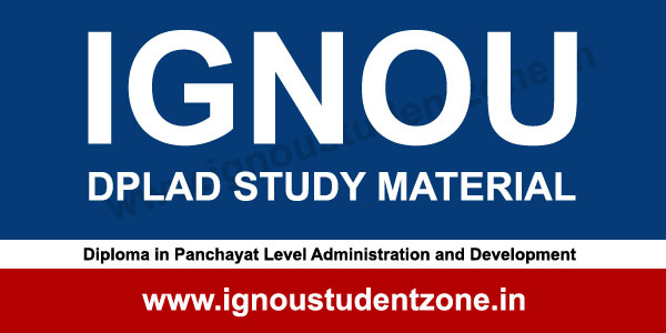 IGNOU DPLAD Study Material