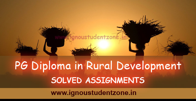 IGNOU PGDRD Solved Assignment 2018-19