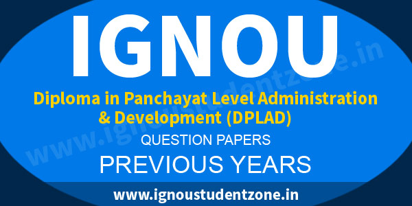 ignou dplad question papers