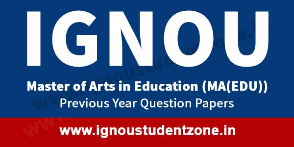 IGNOU MA Education Question Paper
