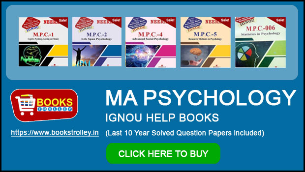 IGNOU MA Psychology Help books with solved question papers
