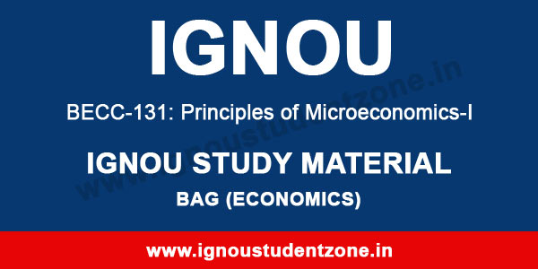 IGNOU BECC 131 Study Material
