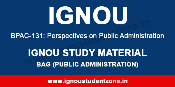 IGNOU BPAC 131 Study Material