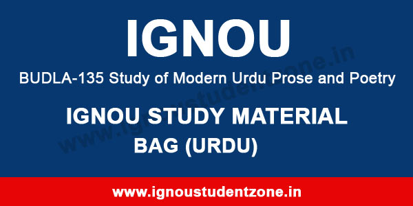 IGNOU BUDLA 135 Study Material